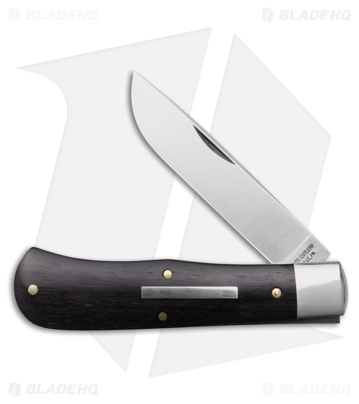 GEC Tidioute Cutlery Plainsman Knife Gabon Ebony Wood (3" Satin)