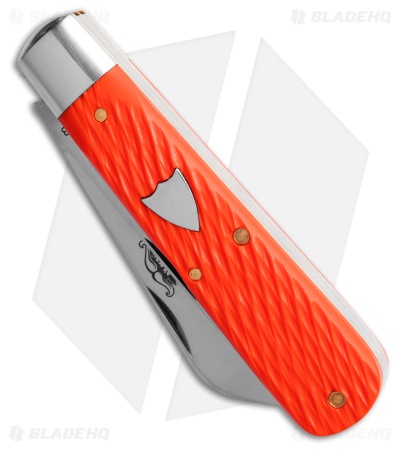 Great Eastern Cutlery Knife Orange Jigged Delrin Satin