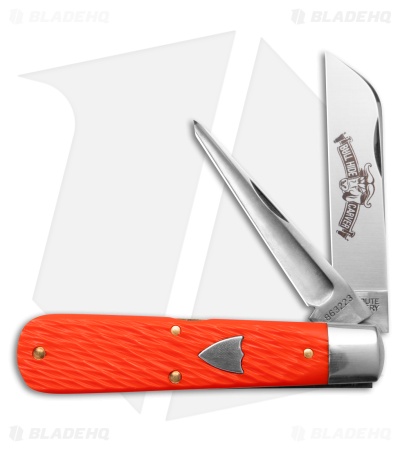 Great Eastern Cutlery Knife Orange Jigged Delrin Satin