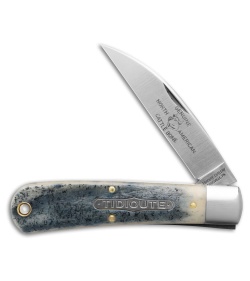 GEC Tidioute Cutlery Pocket Knife Stone Wash Blue Natural Bone (3.1" Satin)