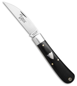 GEC Tidioute Cutlery Viper Pocket Knife Gabon Ebony Wood (3.1" Satin)