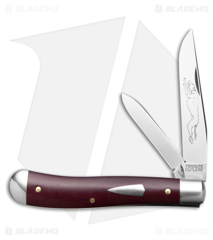 GEC Tidioute Cutlery #48 Slim Dog Jack Knife Garnet ESPL (3.1" Satin)