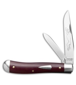 GEC Tidioute Cutlery #48 Slim Dog Jack Knife Garnet ESPL (3.1" Satin)