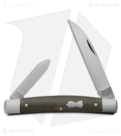 GEC #13 Tidioute Cutlery Clerk OD Green Micarta (2.9" Satin) 130224