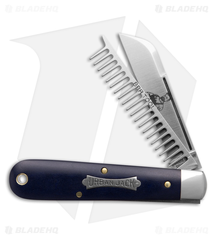 GEC #15 Tidioute Urban Jack Blue Agate Satin Wharncliffe