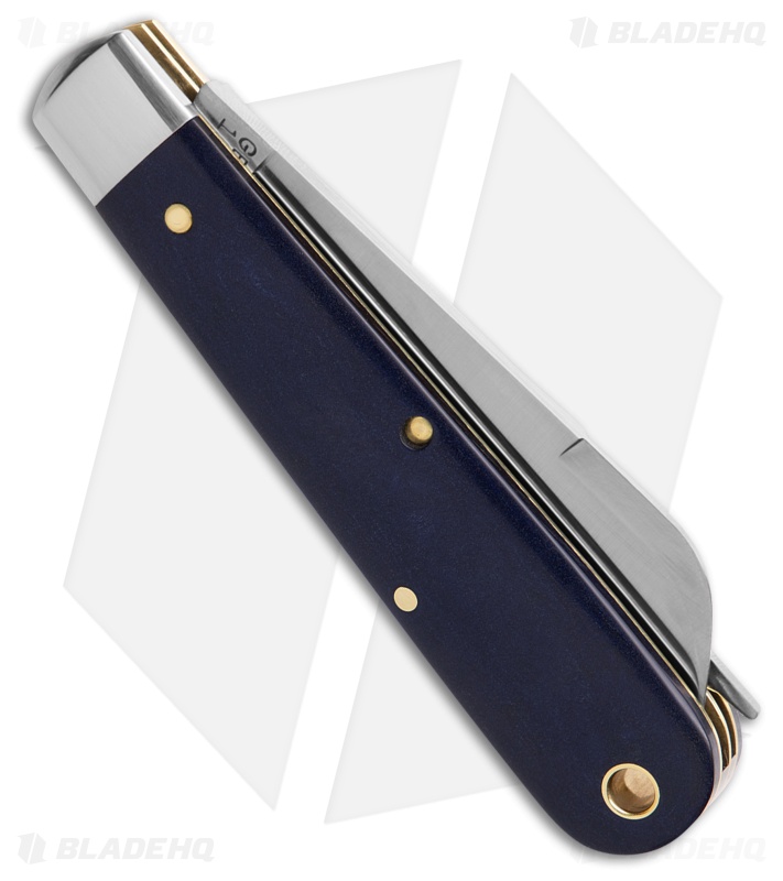 GEC #15 Tidioute Urban Jack Blue Agate Satin Wharncliffe