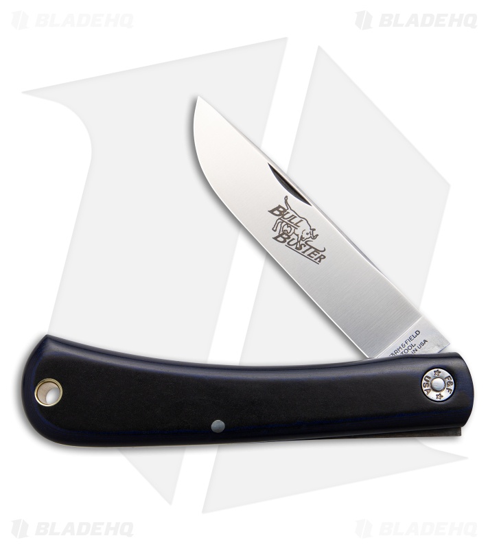 GEC #21 Farm & Field Bull Buster Knife Blue/Black Richlite