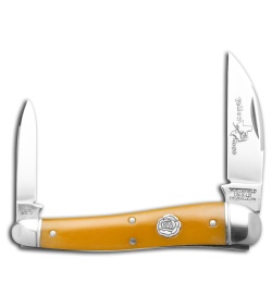 GEC Northfield UN-X-LD #38 Half Whittler Smooth Yellow Rose Bone (2.4" Satin)