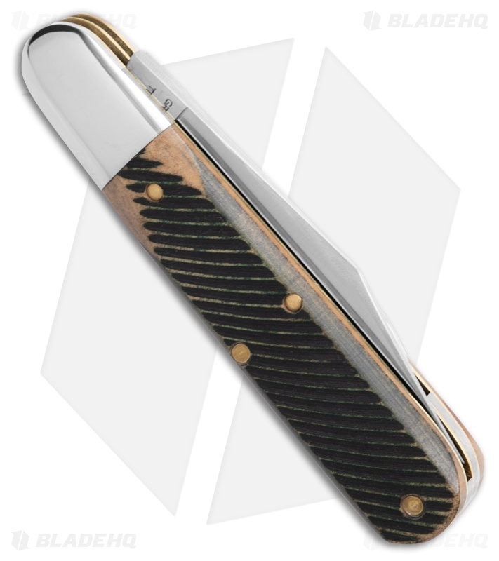 GEC Tidioute Bullet End Barlow Knife 3.6" Woodland Sawcut Richlite