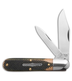 GEC Tidioute Bullet End Barlow Knife 3.6" Woodland Sawcut Richlite