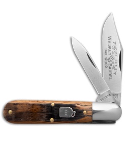GEC Tidioute Cutlery Bullet Barlow Pocket Knife Whiskey Barrel Oak (2.8" Satin)