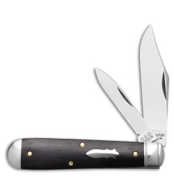 GEC Tidioute Cutlery #77 Yankee Jackknife Pocket Knife Gabon Ebony (3" Satin)