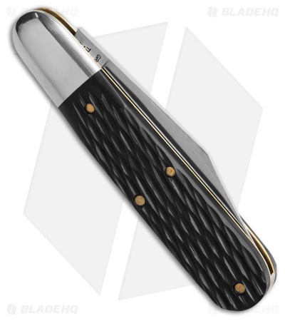 GEC Tidioute Cutlery Rozee Barlow Knife Jigged Black Delrin (2.8" Satin)