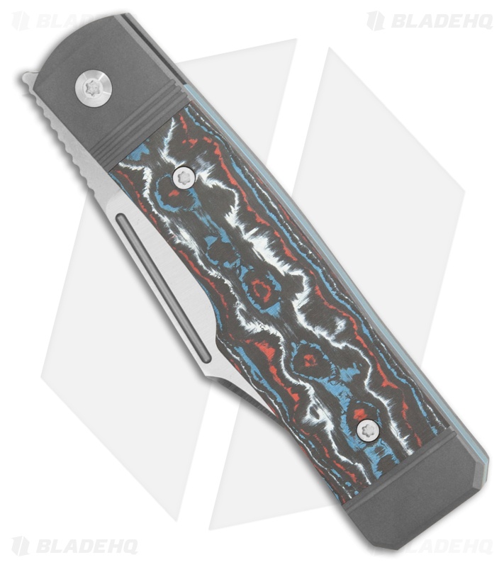 Jack Wolf Knives Gunslinger Jack Frame Lock Knife Nebula Fat Carbon (Satin)