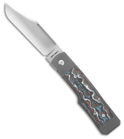 Jack Wolf Knives Gunslinger Jack Frame Lock Knife Nebula Fat Carbon (Satin)