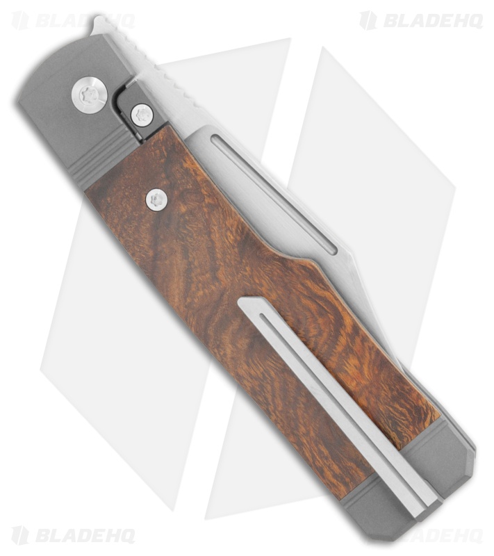 Jack Wolf Knives Gunslinger Jack Knife Titanium/Ironwood Satin