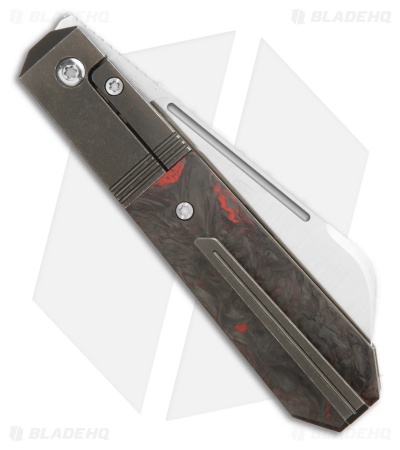Jack Wolf Knives After Hours Jack Frame Lock Knife Dark Matter CF (3.15" Satin)
