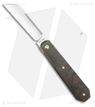 Jack Wolf Knives After Hours Jack Frame Lock Knife Dark Matter CF (3.15" Satin)