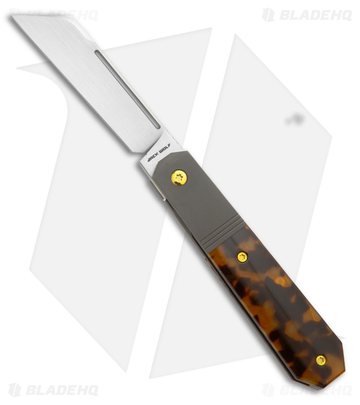 Jack Wolf After Hours Knife Kirinite Tortoise Shell