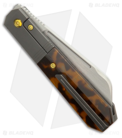Jack Wolf Knives After Hours Jack Frame Lock Knife Tortoise (3.15" Satin)
