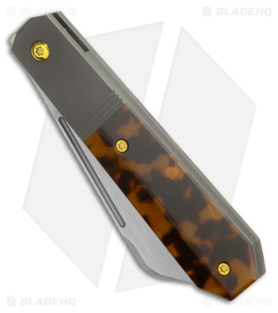 Jack Wolf Knives After Hours Jack Frame Lock Knife Tortoise (3.15" Satin)