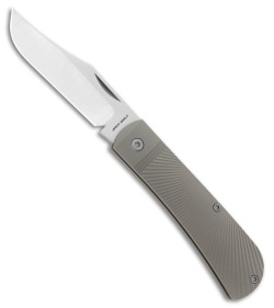 Jack Wolf Knives Benny's Clip Slip Joint Knife Gray Starburst Ti (3&quot; Satin) | 218165
