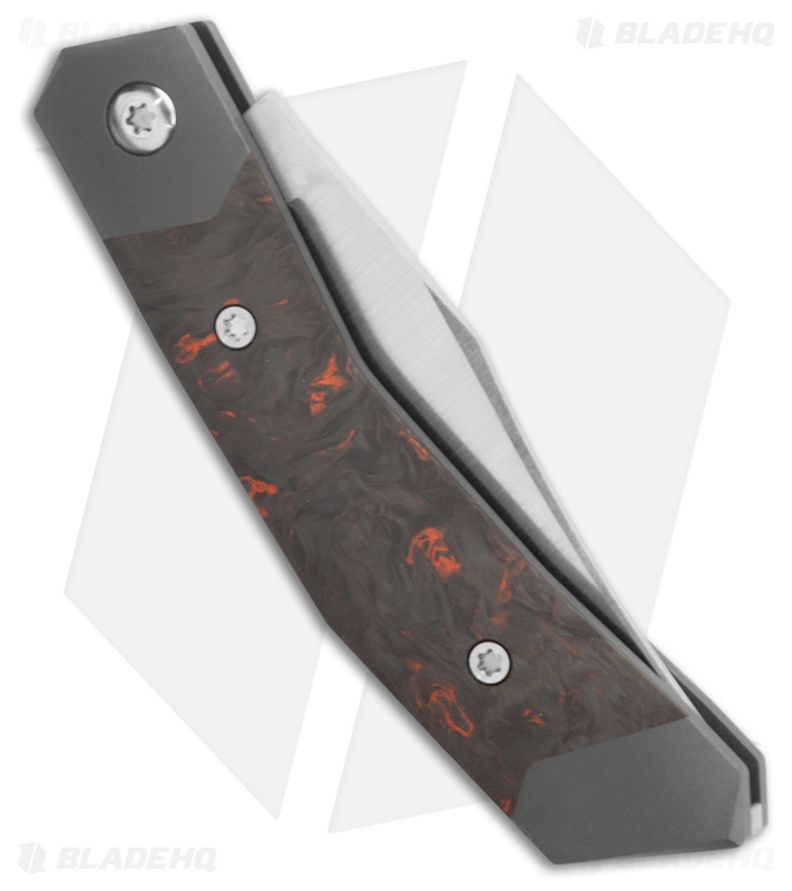 Jack Wolf Knives Mini Cyborg Jack Knife Orange CF Satin