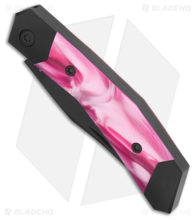 Jack Wolf Mini Cyborg Jack Slip Joint Knife Cosmic Pink Kirinite (2.6" Black)