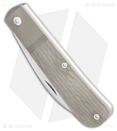 Jack Wolf Knives Laid Back Jack Slip Joint Knife Jigged Ti (2.8" Hand Satin)