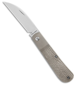 Jack Wolf Knives Laid Back Jack Slip Joint Knife Jigged Ti (2.8" Hand Satin)