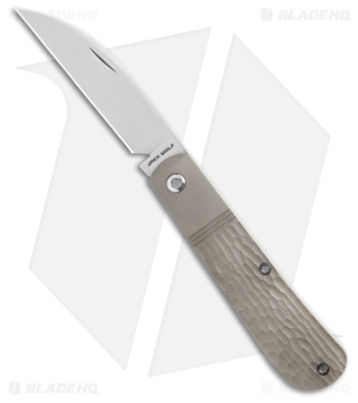 Jack Wolf Knives Laid Back Jack Slip Joint Knife Jigged Ti (2.8" Hand Satin)