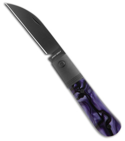 Jack Wolf Knives Laid Back Jack Slip Joint Knife Purple Wave Kirinite (2.8" DLC)