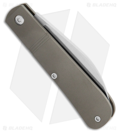 Jack Wolf Knives Laid Back Jack Slip Joint Knife Smooth Titanium (2.8" Satin)