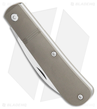 Jack Wolf Knives Laid Back Jack Slip Joint Knife Smooth Titanium (2.8" Satin)