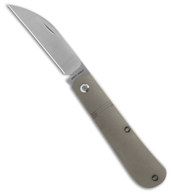 Jack Wolf Knives Laid Back Jack Slip Joint Knife Smooth Titanium (2.8" Satin)