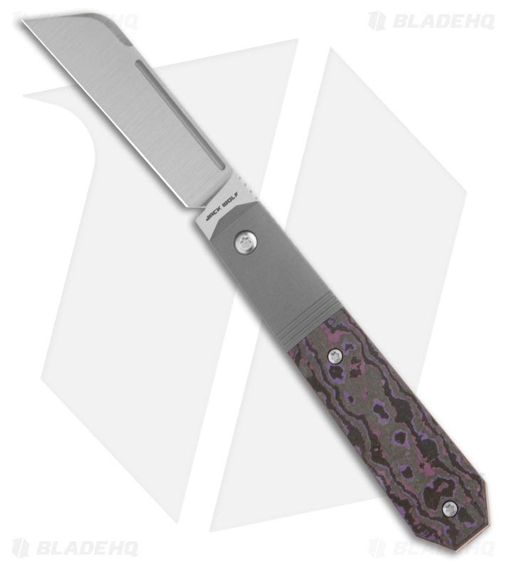 Jack Wolf Knives After Hours Jack "Purple Haze" Fat Carbon (3.15" Satin)