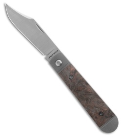 Jack Wolf Knives Little Bro Jack Slip Joint Knife Dark Matter Copper Fat Carbon