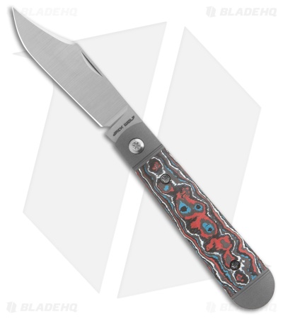 Jack Wolf Knives Little Bro Jack Slip Joint Knife Nebula Fat Carbon