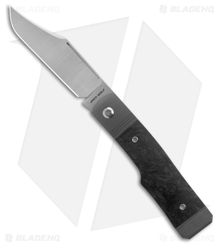 Jack Wolf Knives Sharpshooter Jack Slip Joint Knife Dark Matter Glow (3" Satin)