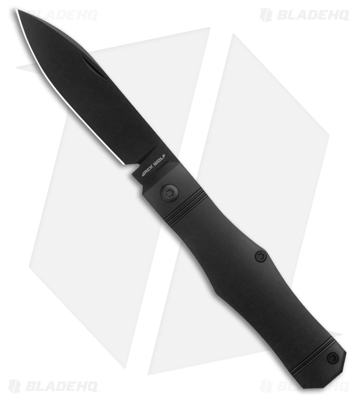 Jack Wolf Knives Vampire Jack Knife Black Titanium - Blade HQ