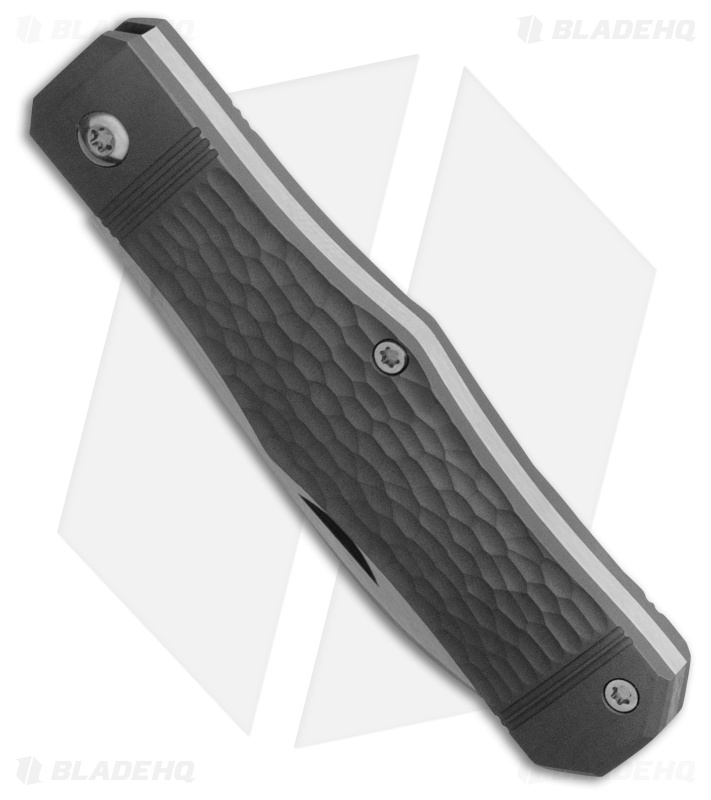 Jack Wolf Knives Vampire Jack Slip Joint Knife Gray Jigged Titanium (3" Satin)