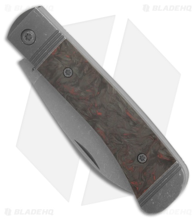 Jack Wolf Knives Venom Jack 02 Slip Joint Knife Dark Matter Red Fat Carbon (3" SW)