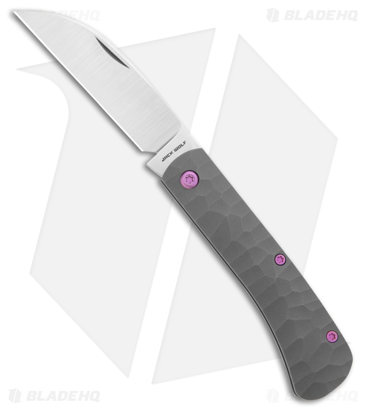 Jack Wolf Knives Venom Jack 02 Slip Joint Knife Rock Gray Pattern (3" Satin)