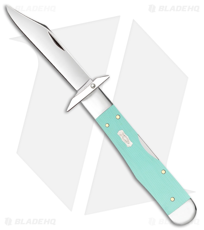 Case Knives Cheetah Cub Knife 3.5" Seafoam Green G-10 (1011 1/2L SS) 18112