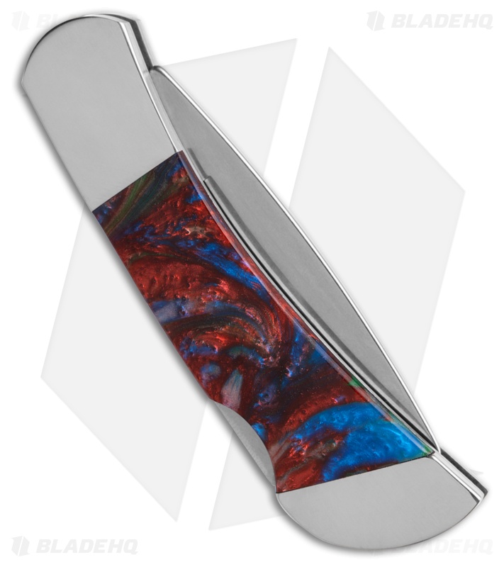 Bear & Son Lockback Coral Reef Resin Handle (2.50" Stonewash)