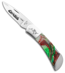 Bear & Son Lockback Coral Reef Resin Handle (2.50" Stonewash)
