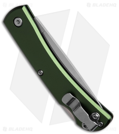 Bear & Son Small Farmhand Lock Back Knife OD Green Aluminum (2.75" Satin)