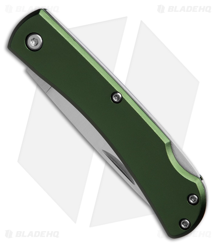 Bear & Son Small Farmhand Lock Back Knife OD Green Aluminum (2.75" Satin)