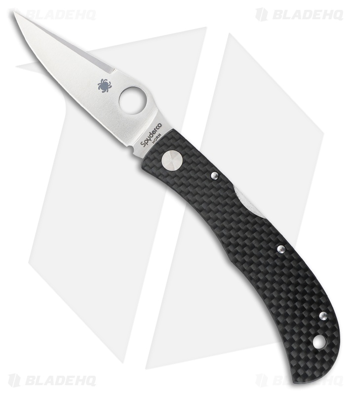 Spyderco Jess Horn Lock Back Knife Carbon Fiber (3.2" Cru-Wear) C38CFP