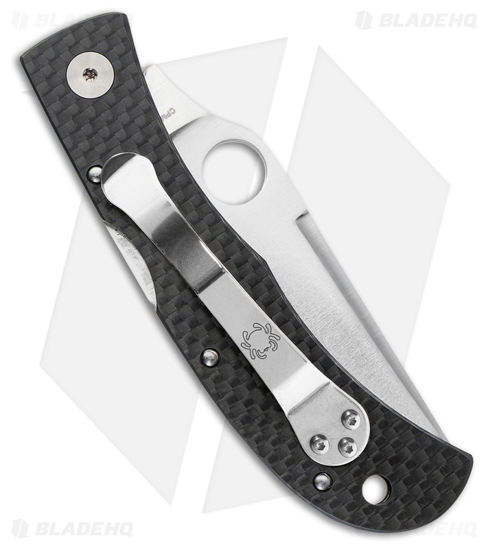 Spyderco Jess Horn Lock Back Knife Carbon Fiber (3.2" Cru-Wear) C38CFP